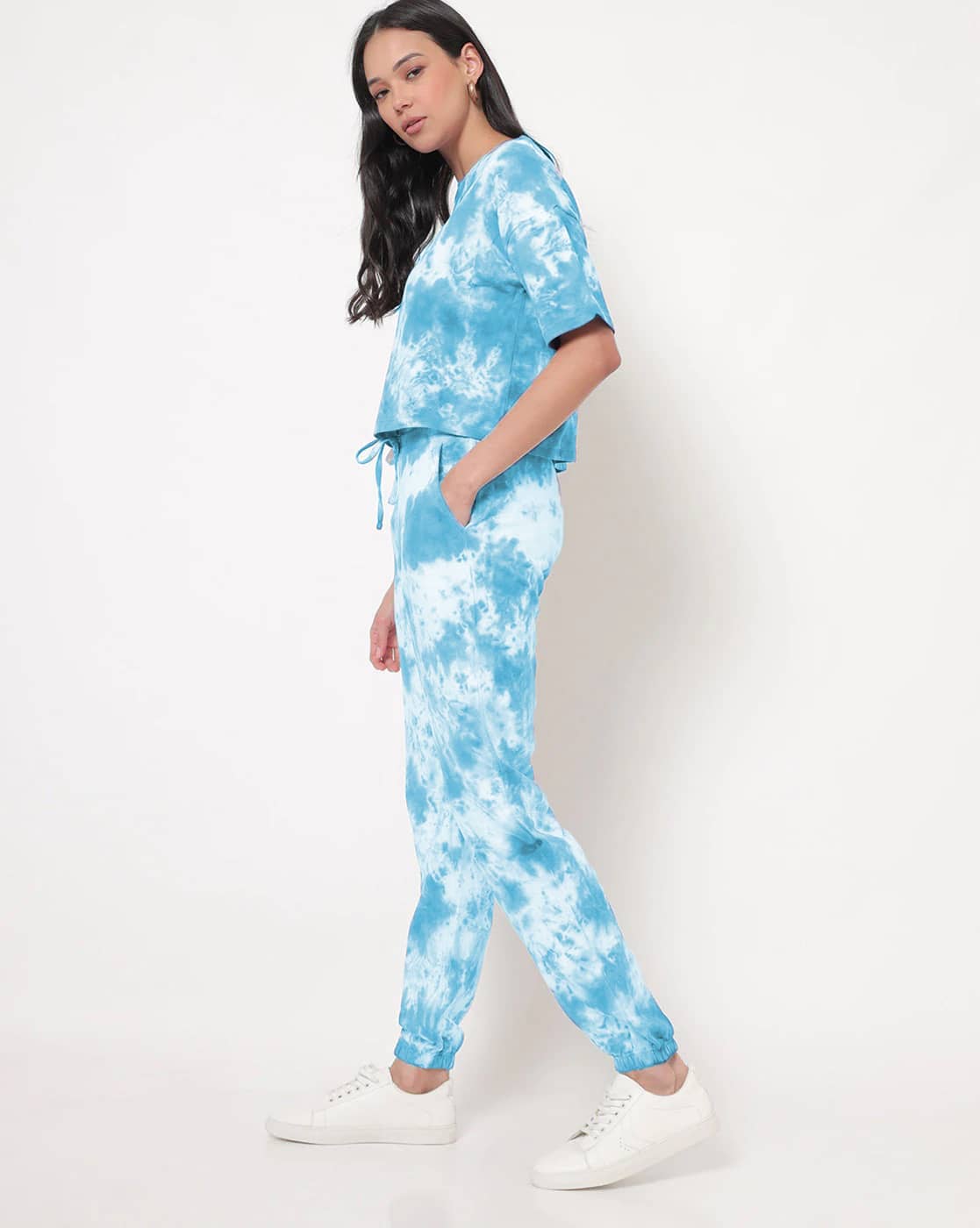 Girls Night Tie Dye Set Sky Blue